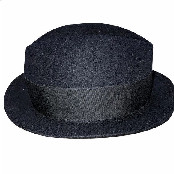 Mallory Torino Quality vintage black hat with feather - Picture 2 of 9